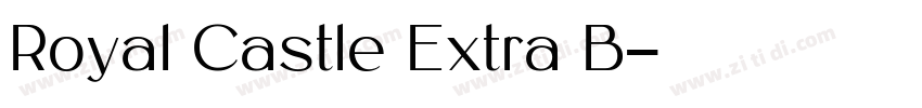Royal Castle Extra B字体转换